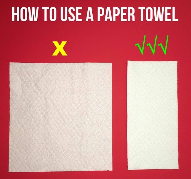 how to use a paper towel